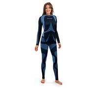 sesto senso Femme sous-Vêtement Fonctionnel Ensemble Maillot de Corps à Manches Longues Caleçon Couche de Base S Bleu