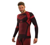 sesto senso Homme sous-Vêtement Fonctionnel Maillot de Corps à Manches Longues Couche de Base L Rouge