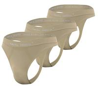 sesto senso Homme String sans Couture G-Strings Sexy Lot de 3 Beige L/XL