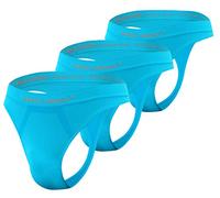sesto senso Homme String sans Couture G-Strings Sexy Lot de 3 Turquoise L/XL