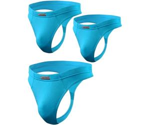 sesto senso Homme String Sexy Thong Micromodal 1-3 Pack Tanga Slips M 3 Pack Turquoise
