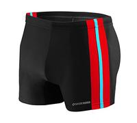 sesto senso Maillot de Bain Homme Boxer Trunks Shorts Pantalon Slips Natation de Sport BD 382 3XL Noir