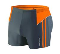 sesto senso Maillot de Bain Homme Boxer Trunks Shorts Pantalon Slips Natation de Sport BD 384 4XL Graphite