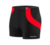 sesto senso Maillot de Bain Homme Sportif, Boxer de Bain à Séchage Rapide avec Cordon de Serrage - Short de Bain Confortable en Taille M, Noir