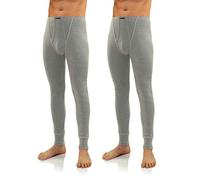 sesto senso Messieurs Lot de 2 Caleçon Long hermiques Homme k2 (Melange de Lumière, S)