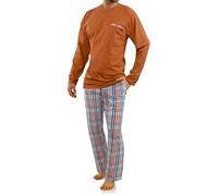 sesto senso Pyjama Homme Long Coton 100% Vetements De Nuit Ensembles Pantalon et Manche Longue