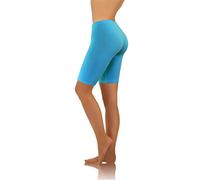 sesto senso Short Court Femme Sport Turquoise Fille Coton Coloré Jambes Longues Fitness Yoga Legging 4XL Turquoise
