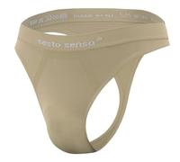 sesto senso String de sport sans coutures pour homme, beige, S-M