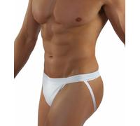 sesto senso String Jockstrap Homme Slip Sexy String avec Entrejambe Ouvert M Blanc