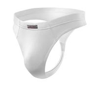 sesto senso String Tanga pour Homme - Thong Blanc en Micromodal pour Homme, Respirant et Confortable, sous-vêtement Taille Basse - Taille XXL