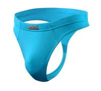 sesto senso String Tanga pour Homme - Thong Turquoise en Micromodal pour Homme, Respirant et Confortable, sous-vêtement Taille Basse - Taille XL
