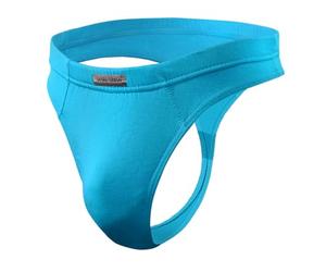 sesto senso String Tanga pour Homme - Thong Turquoise en Micromodal pour Homme, Respirant et Confortable, sous-vêtement Taille Basse - Taille XL