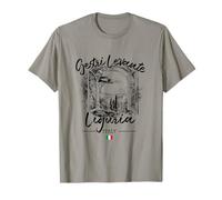 Sestri Levante Ligurie Riviera Italienne Italie Drapeau Souvenirs T-Shirt
