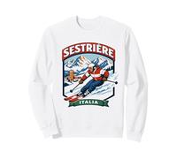 Sestriere Italia Station de Ski Vintage Mountain Sweatshirt
