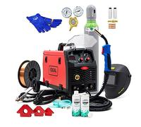 Set #1 Ideal™ Praktik MIG 211 MMA MIG/MAG Poste à souder inverter 200 A 3 en 1 FLUX MMA EURO, Rouge