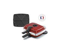 Set 1 jeu de plaques Gaufres coeur Lagrange Super 2 1000 W Rouge