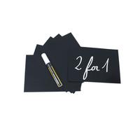 Set 10 ardoises taille A5 + 1 feutre craie blanc