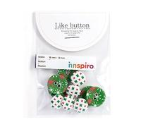 Set 10 boutons coton twinkle 18 mm/13 mm. 5 u./mesure