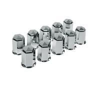 Set 10 couvre-boulons en ABS - diamètre 32 mm - Chrome