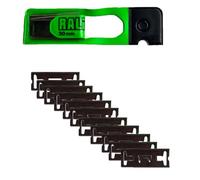Set 10 lames chrome originales RALI 30 mm pour rabot G30/G03/B30/pocket