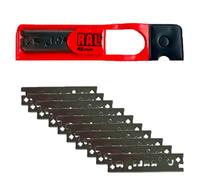 Set 10 lames chrome originales RALI 48 mm pour rabot 260/220/105 | 10 lames originales réversibles à double coupe. Compatible 105, 220, 260. Plus besoin d'aiguiser.