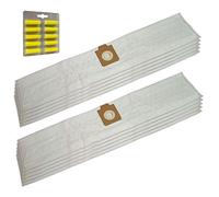 Set 10 Parfums + 10 Sacs Aspirateur en Microfibre pour Kärcher 6.903-405, 6.904-118, 6.906-118, T 201, T201, T 251, T251