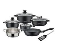 Set 10 pcs batterie de cuisine GSW GOURMET GRANIT Fonte d aluminium Induction G