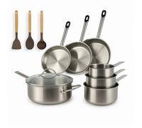 Set 10 pieces cuisson professionnel en acier inoxydable induction