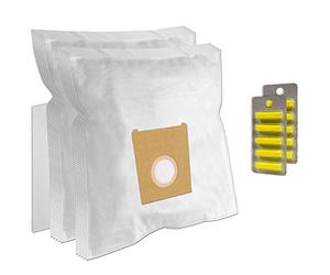 Set 10 Sacs Aspirateur + 10 Parfums + 1 Filtre pour Siemens Synchropower: Bagless/Bag & Bagless/Bionic Filter/Compressor Technologie Hepa/Energy Specialist