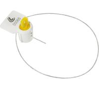 Set 10 sceaux de sécurité, câble en acier inoxydable avec gaine en PVC
