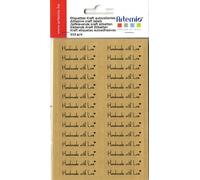 Set 112 Étiquettes Kraft Autocollantes