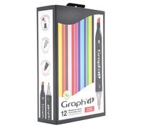 Set 12 marqueurs à alcool Classic Colors Graph'it