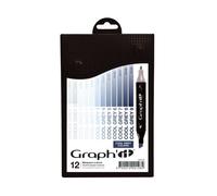 Set 12 Marqueurs ? Alcool Graph'it Cool Greys Colors - Graph It