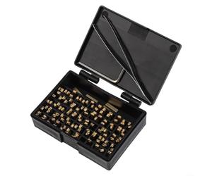 Set 120 Caractères 2x3x15mm pour Industrie Pharmaceutique Set | pour cuivre pur pour durable, taille 2x3x15mm, pour idéal pour dates de production, lots, compatible films divers