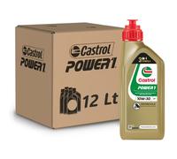 Set 12L Huile Moteur Castrol Power 1 10w30 Trizone Semi Synthétique Jaso MA2 Api