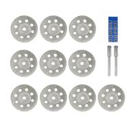 Set 12pcs Set 20 Mm 22 Mm 25 Mm 30 Mm Lame De Scie En Diamant Avec Mandrin Pour Outils Rotatifs Mini Disque De Coupe De Diamant,Ensemble De 12pcs 25 Mm