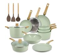 Set 13 pieces cuisson colorama celadon en aluminium induction