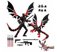 Set 13 Pièces Figurine Articulée 3D Robot Dragon Action Man Accessoires | Figurine Articulée 3D Imprimée T13 Robot Dragon Mains Armes Personnalisables Déco Bureau Collectionneur Cadeau Original