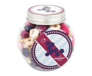 Set 132 Perles en bois Bonbonnière "Candy Myrtille" Small foot by