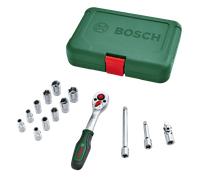 Set 14 pièces avec cliquet 1/4 - BOSCH - 1600A02BY0"