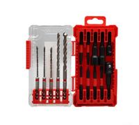 Set 15 Forets Maçonnerie pour sds Plus Aimantés Set 15 Forets | Acier allié traité, pointe carbure, perçage rapide, compatible pour sds Plus, pour idéal béton