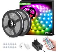 SET 15M SET LED STRIP RVB IP20 -2X7.5M 5050SMD