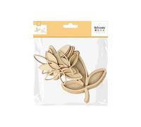 Set 18 Silhouettes Feuilles Bois