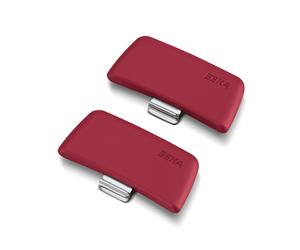 Set 2 anses amovibles en bakélite rouges Soft Touch Evolution Beka