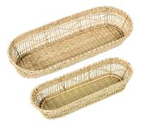 SET 2 BANDEJAS HIERBA DE MAR_43X17X7+36X16X6CM