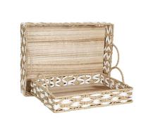 SET 2 BANDEJAS MIMBRE