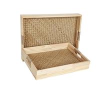 SET 2 BANDEJAS MIMBRE/DM