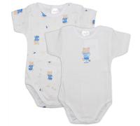 Set 2 Bodies Ourson Bleu Ciel - 1 Mois