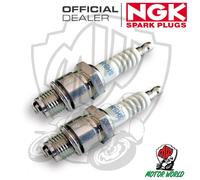 Set 2 Bougie Spark Plug NGK BR6HS PIAGGIO Ciao 50 V 1967 1968 1969 1970 1971
