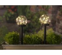 Set 2 Boules Solaires 10 cm Jardin IP44 Éco